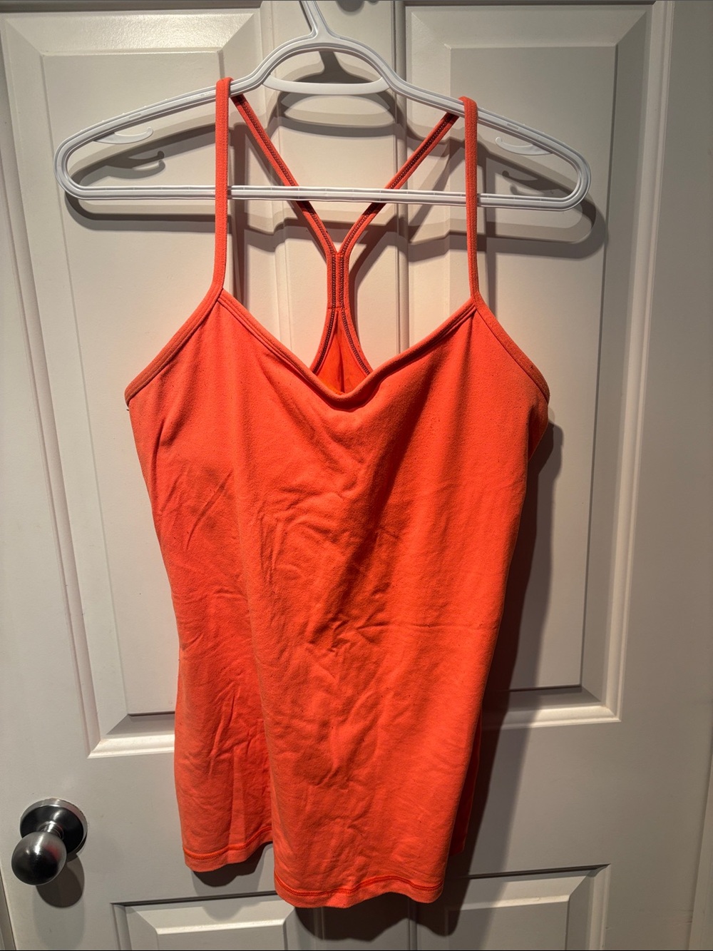 lululemon athletica Bright Orange Flow Y Tank